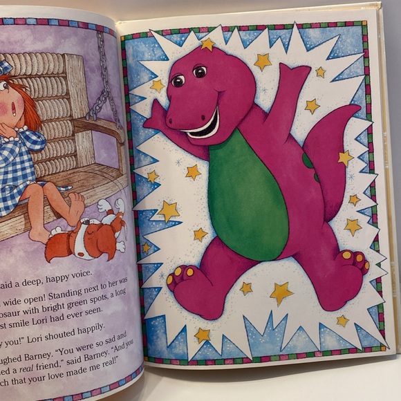 Vintage 1992 Book- Just Imagine- with Barney. Written by: Mary Shrode - Picture 8 of 16